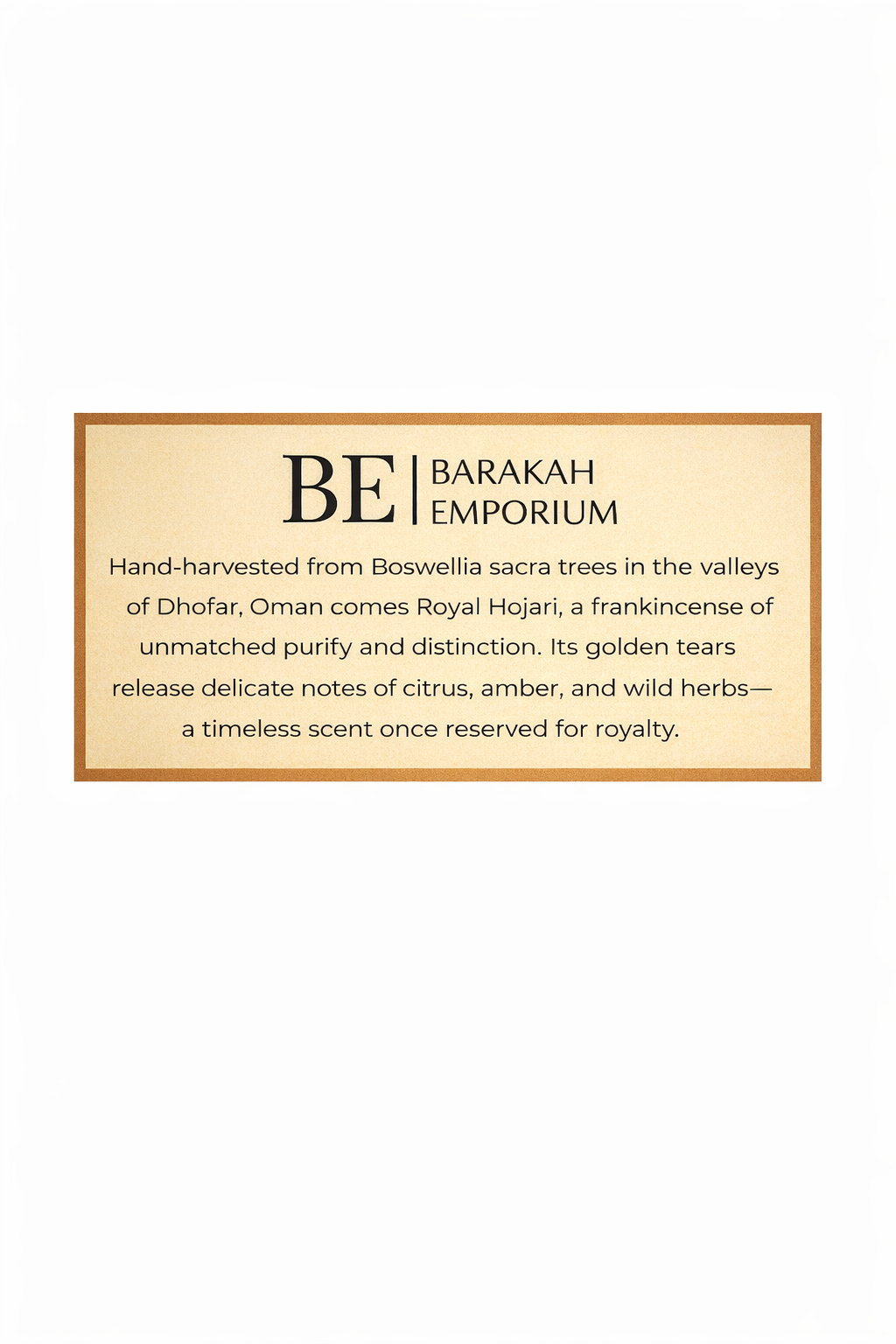 Royal Green Hojari Frankincense